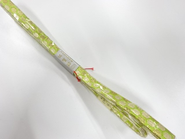 未使用品　正絹　手組帯締め